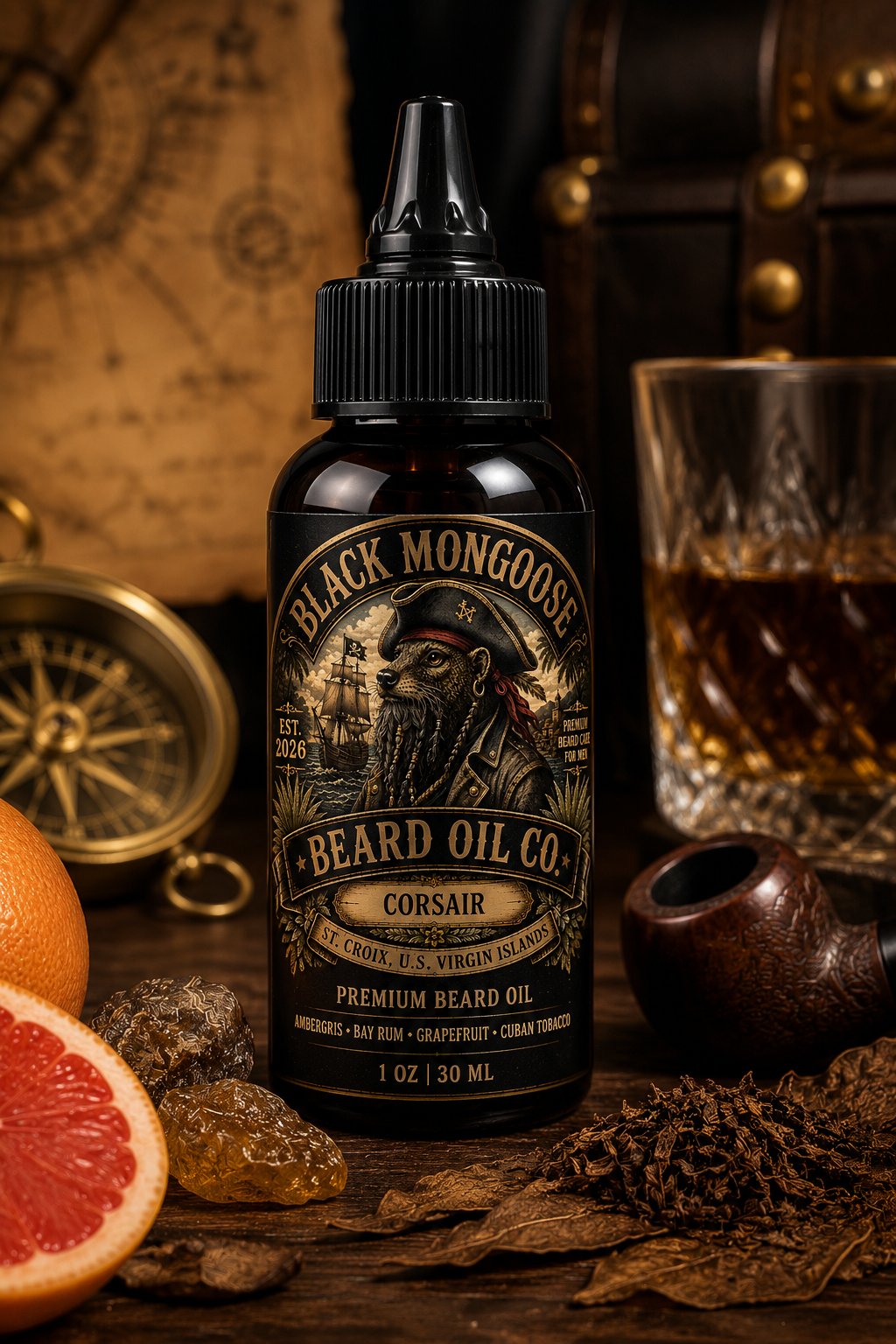 Black Mongoose Beard Oil Co. - Corsair