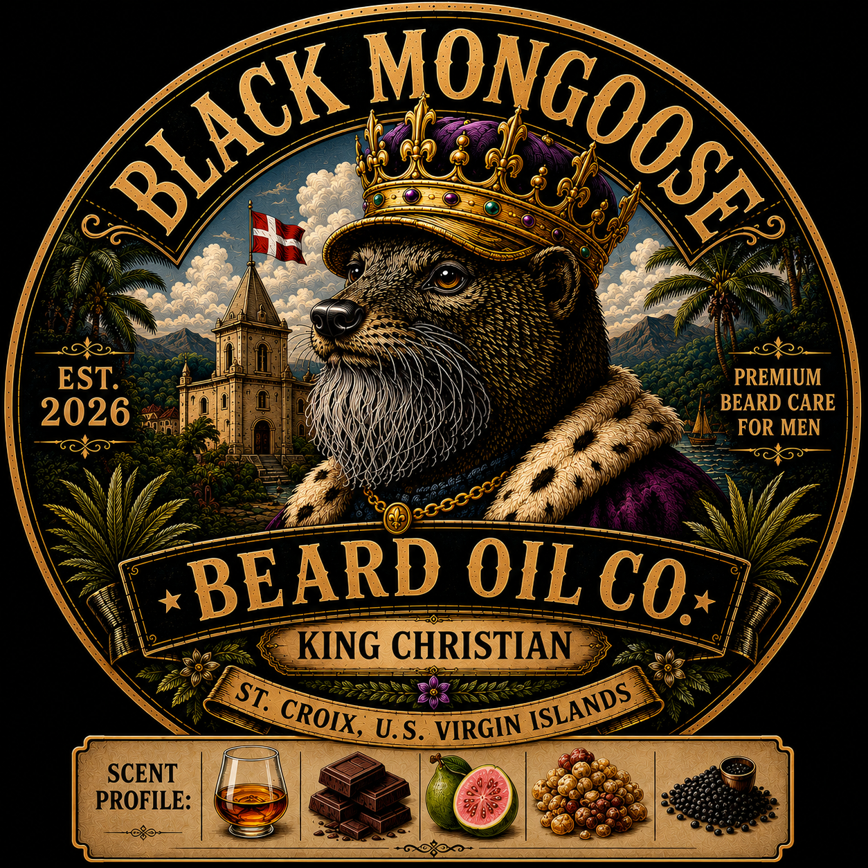 Black Mongoose Beard Oil Co. - King Christian